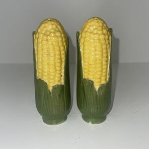 Vintage Ears of CORN on the Cob Salt & Pepper Shaker Set Farmhouse